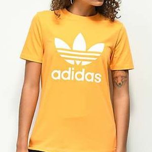 ADIDAS yellow t shirt